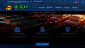 What Suncitymotorsnm.com website looked like in 2020 (4 years ago)