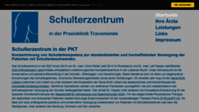 What Schulterzentrum.info website looked like in 2020 (4 years ago)