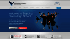 What Steppingstoneshs.com website looked like in 2020 (4 years ago)