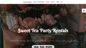 What Sweetteapartyrentals.com website looked like in 2020 (4 years ago)