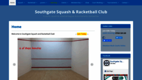 What Southgatesquashclub.co.uk website looked like in 2020 (4 years ago)
