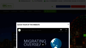 What Siecmigration.com website looked like in 2020 (4 years ago)