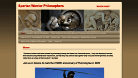 What Spartanwarriorphilosophers.com website looked like in 2020 (4 years ago)