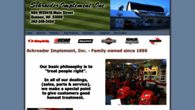 What Schroederimplement.com website looked like in 2020 (4 years ago)
