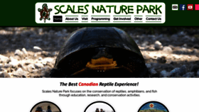 What Scalesnaturepark.ca website looked like in 2020 (4 years ago)