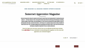 What Somersetapprentice.com website looked like in 2020 (4 years ago)