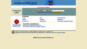 What Sflib1.sfpl.org website looked like in 2020 (4 years ago)