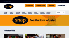 What Snap.com.au website looked like in 2020 (4 years ago)