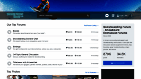 What Snowboardingforum.com website looked like in 2020 (4 years ago)