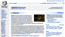 What Sv.wikipedia.org website looked like in 2020 (4 years ago)