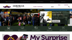 What Surpriseaz.gov website looked like in 2020 (4 years ago)