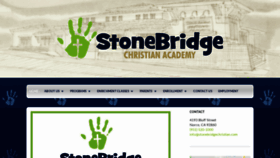 What Stonebridgechristianacademy.com website looked like in 2020 (4 years ago)