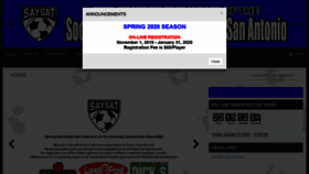 What Saysat.org website looked like in 2020 (4 years ago)