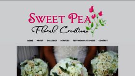 What Sweetpeafloralcreations.com website looked like in 2020 (4 years ago)