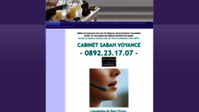 What Sabah-voyance.fr website looked like in 2020 (4 years ago)
