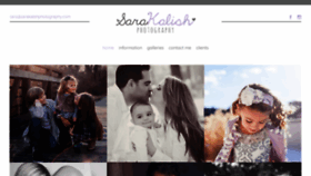 What Sarakalishphotography.com website looked like in 2020 (4 years ago)