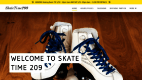 What Skatetime209.com website looked like in 2020 (4 years ago)