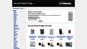 What Secondhandfridge.co.uk website looked like in 2020 (4 years ago)