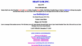 What Shaftlok.com website looked like in 2020 (4 years ago)