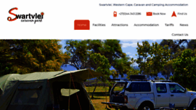 What Swartvleicaravanpark.co.za website looked like in 2020 (4 years ago)