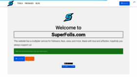 What Superfolls.com website looked like in 2020 (4 years ago)