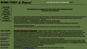 What Soma-yoga.com website looked like in 2020 (4 years ago)