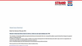 What Strandautoelec.co.za website looked like in 2020 (4 years ago)