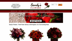 What Sandysfloral.com website looked like in 2020 (4 years ago)