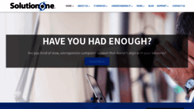 What Solutiononeinc.com website looked like in 2020 (4 years ago)
