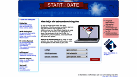 What Start2date.nl website looked like in 2020 (4 years ago)