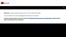 What Sites.bu.edu website looked like in 2020 (5 years ago)