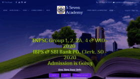 What Ssevenacademy.com website looked like in 2020 (4 years ago)
