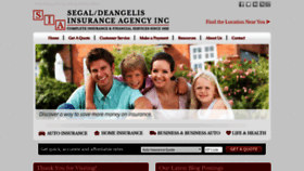 What Segalinsagency.com website looked like in 2020 (4 years ago)
