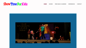 What Showtimeforkids.com website looked like in 2020 (4 years ago)