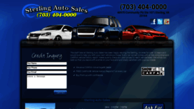 What Sterlingautosalesva.com website looked like in 2020 (4 years ago)