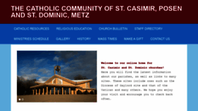 What Stcasimir-stdominic.org website looked like in 2020 (4 years ago)