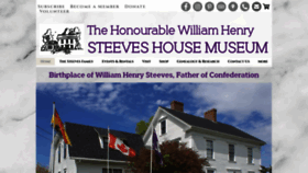 What Steeveshousemuseum.ca website looked like in 2020 (4 years ago)