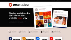 What Smashballoon.com website looked like in 2020 (4 years ago)