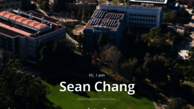 What Seanchang.me website looked like in 2020 (4 years ago)