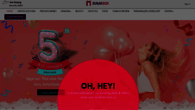 What Sugarbox.in website looked like in 2020 (4 years ago)
