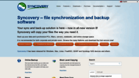 What Syncovery.com website looked like in 2020 (4 years ago)
