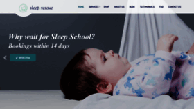 What Sleeprescue.com website looked like in 2020 (4 years ago)