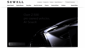 What Sewell.com website looked like in 2020 (4 years ago)