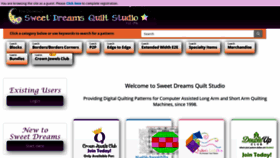 What Sweetdreamsquiltstudio.org website looked like in 2020 (4 years ago)