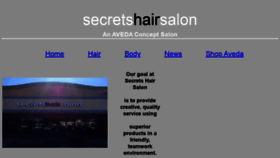 What Secretshairsalon.com website looked like in 2020 (4 years ago)