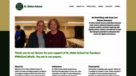 What St-helen-school.com website looked like in 2020 (4 years ago)