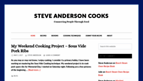 What Steveandersoncooks.com website looked like in 2020 (4 years ago)