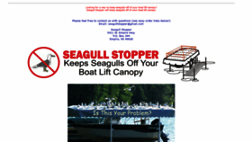 What Seagullstopper.com website looked like in 2020 (4 years ago)