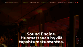 What Soundengine.fi website looked like in 2020 (4 years ago)