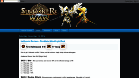 What Summoners-war.blogspot.com website looked like in 2020 (4 years ago)